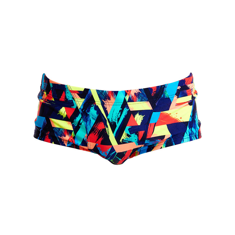 Funky Trunks - Blocked Bars - Mens Classic Trunks