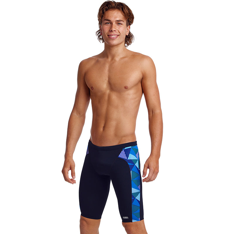 Funky Trunks - Blue Bars - Mens Training Jammers