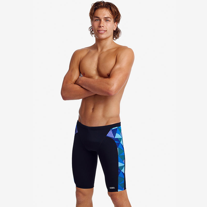 Funky Trunks - Blue Bars - Mens Training Jammers