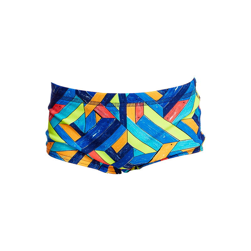 Funky Trunks - Boarded Up Toddler Boys Printed Trunk