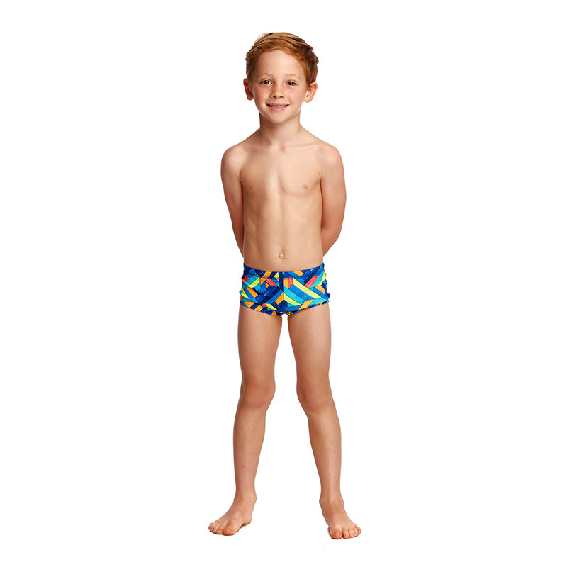 Funky Trunks - Boarded Up Toddler Boys Printed Trunk