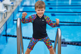 Funky Trunks - Brand Galaxy - Toddler Boys Zippy Rash Vest