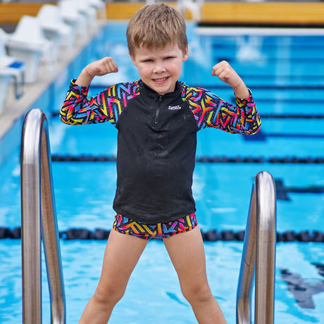 Funky Trunks - Brand Galaxy - Toddler Boys Zippy Rash Vest