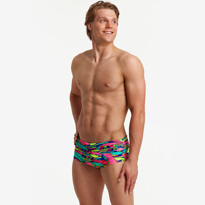 Funky Trunks - Bright Bergs - Mens Eco Sidewinder Trunks