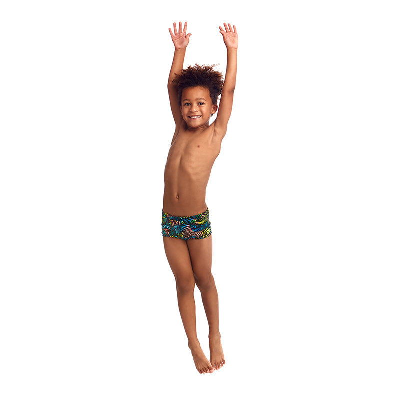 Funky Trunks - Colour Run - Toddler Boys Eco Square Trunks