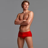 Funky Trunks - Still Red - Mens Plain Front Trunks - Aqua Swim Supplies