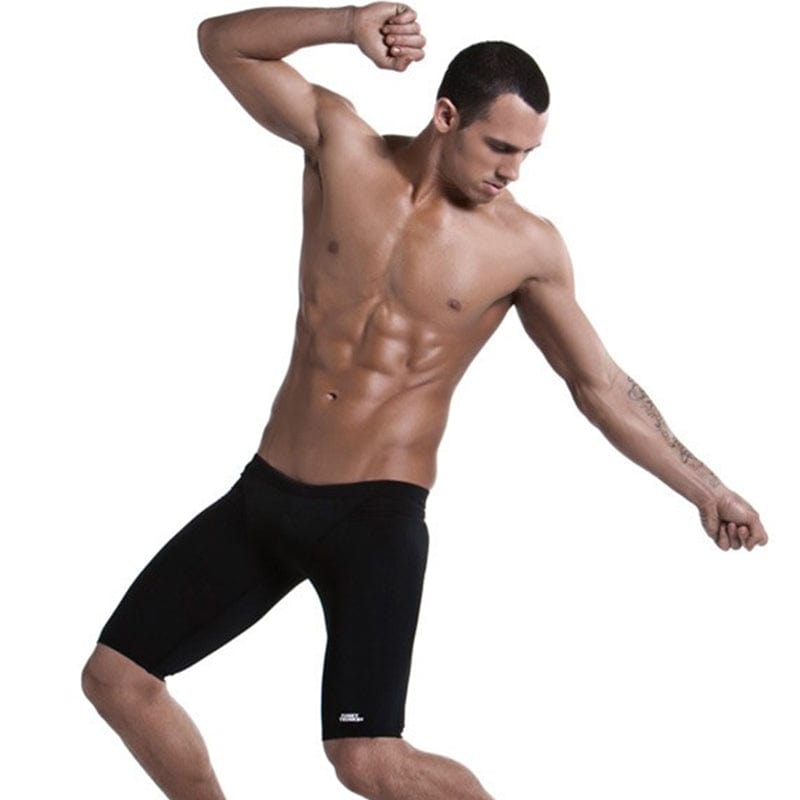 Funky Trunks - Still Black Mens Training Jammer - Aqua Swim Supplies