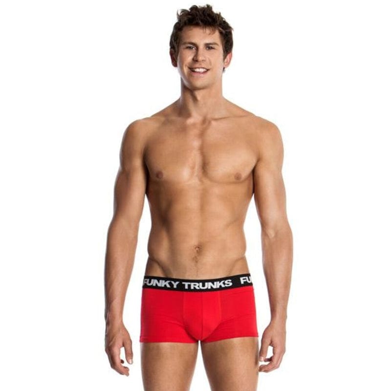 Funky Trunks - Still Red - Mens Underwear Trunks