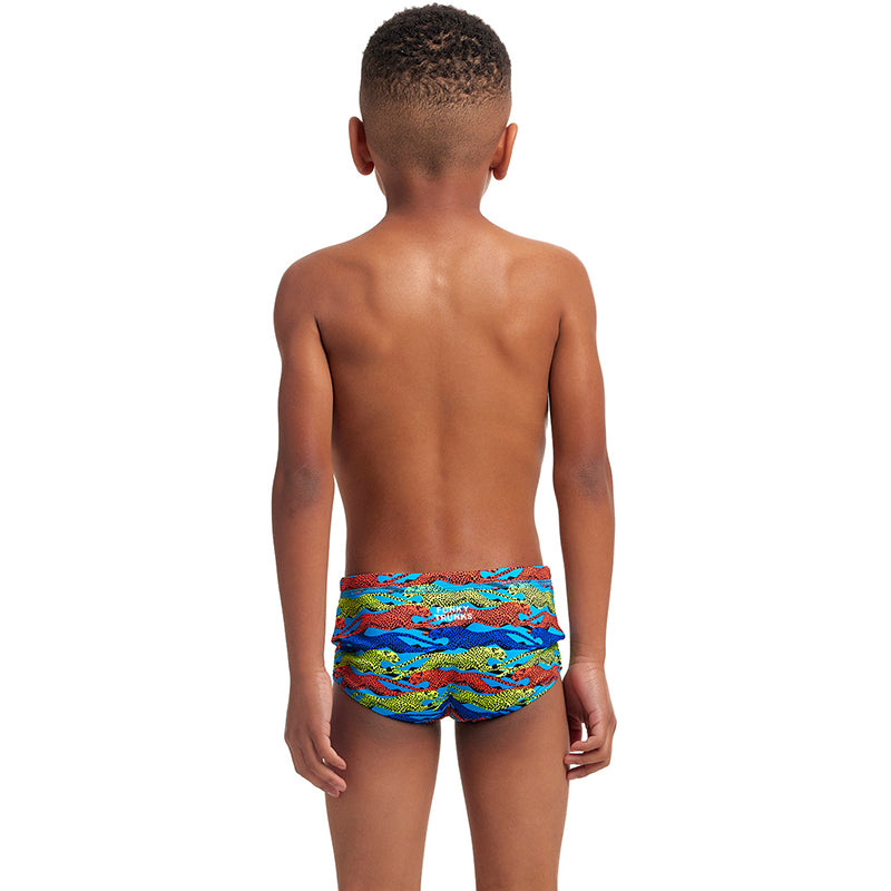 Funky Trunks - No Cheating - Toddler Boys Eco Printed Trunks