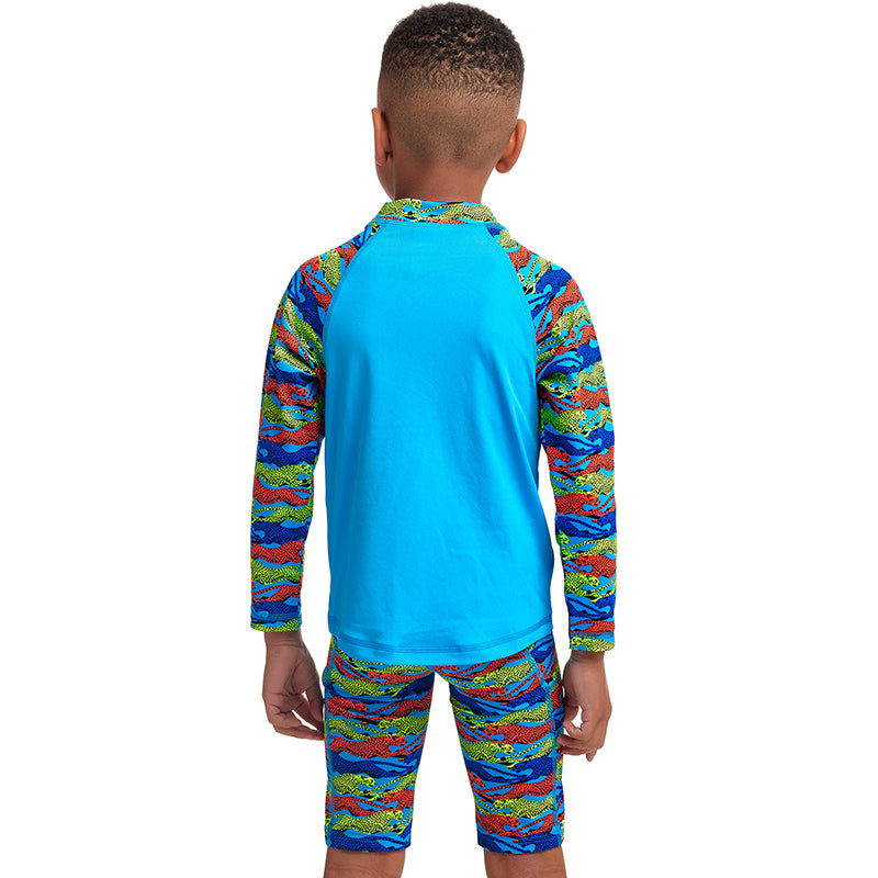 Funky Trunks - No Cheating - Toddler Boys Eco Zippy Rash Vest