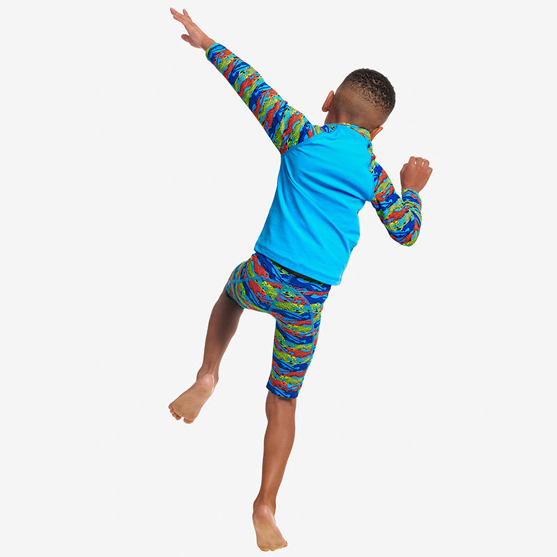 Funky Trunks - No Cheating - Toddler Boys Eco Zippy Rash Vest