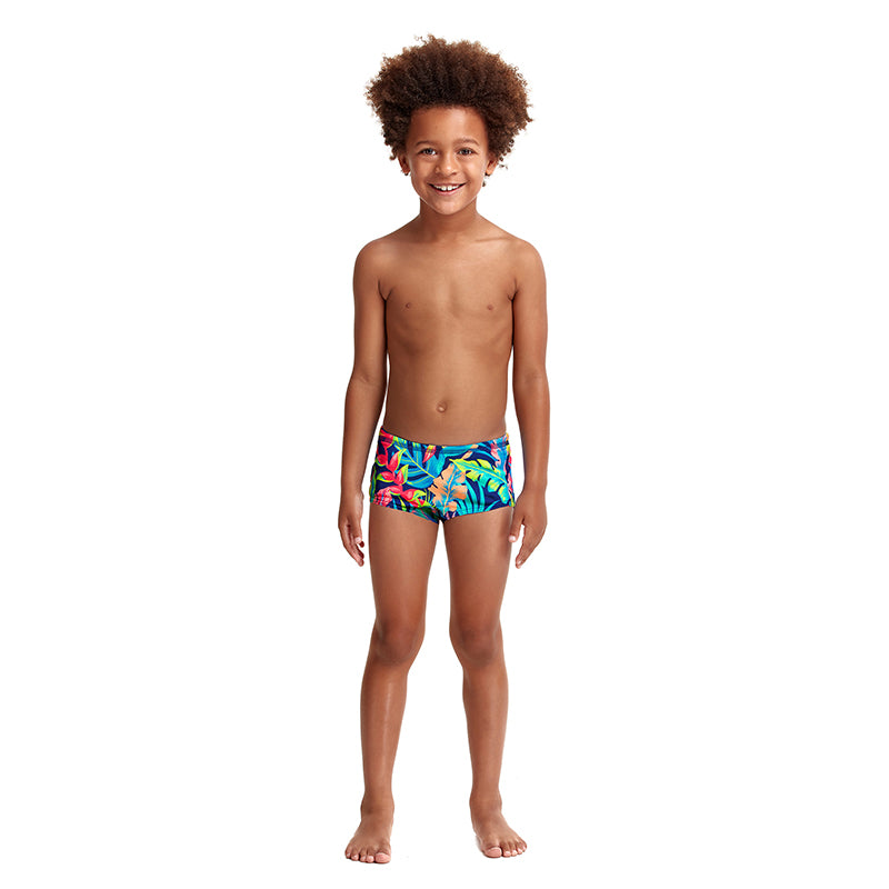 Funky Trunks - Palm Off - Toddler Boys Eco Printed Trunks