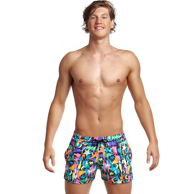 Funky Trunks - Paper Cut - Mens Shorty Shorts Short