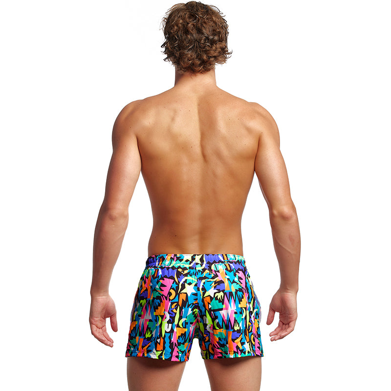 Funky Trunks - Paper Cut - Mens Shorty Shorts Short