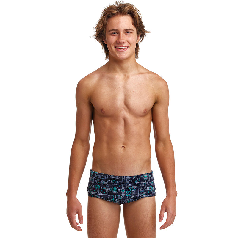 Funky Trunks - Pooped - Boys Eco Sidewinder Trunks