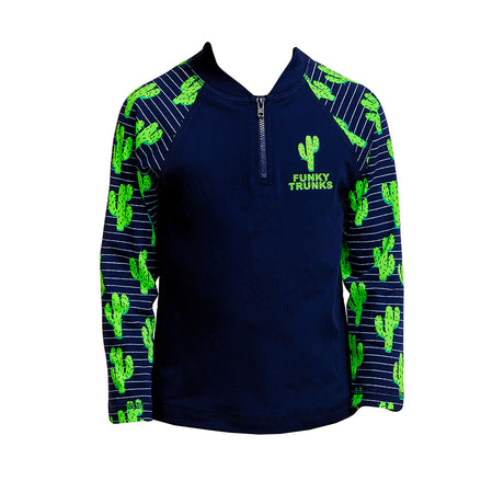 Funky Trunks - Prickly Pete - Toddler Boys Zippy Rash Vest