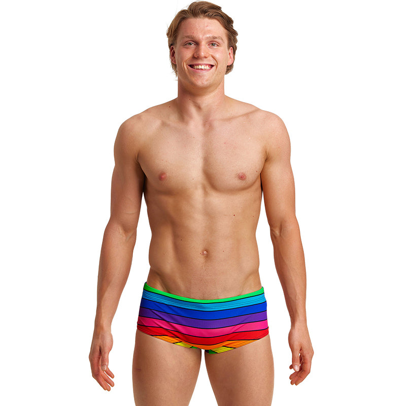 Funky Trunks - Rainbow Racer - Mens Sidewinder Trunks – Aqua Swim Supplies