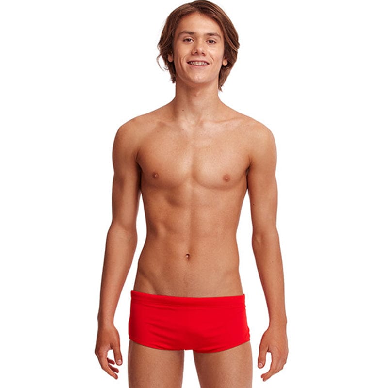 Funky Trunks - Still Red - Boys Classic Trunks