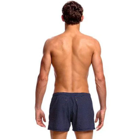 Funky Trunks - White Stripes - Mens Shorty Shorts Short