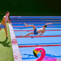 Funky Trunks - White Stripes - Mens Shorty Shorts Short