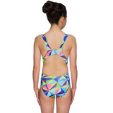 Maru - 3D Pacer Auto Back Girls Swimsuit - Multi