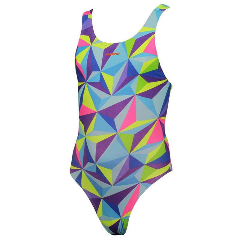 Maru - 3D Pacer Auto Back Girls Swimsuit - Multi