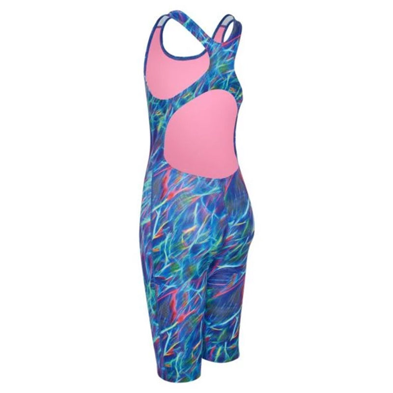 Maru Girls Swimwear - Aquarius Pacer Legsuit - Blue/Pink