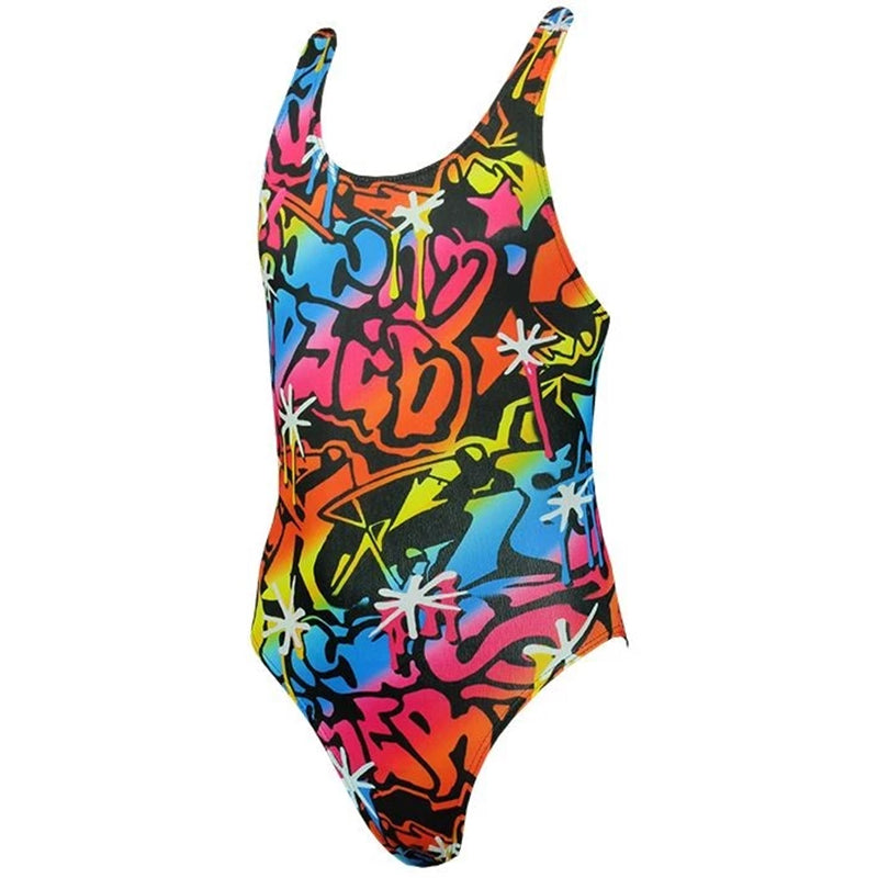 Maru - Bizzle Pacer Auto Back Girls Swimsuit - Aqua Swim Supplies