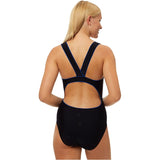 Maru - Blue Eyes Vee Back Ladies Swimsuit - Black