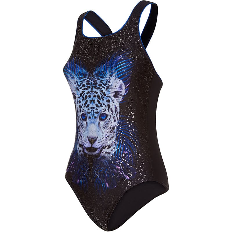 Maru - Blue Eyes Vee Back Ladies Swimsuit - Black