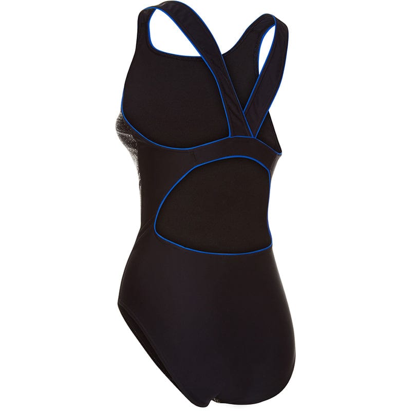 Maru - Blue Eyes Vee Back Ladies Swimsuit - Black