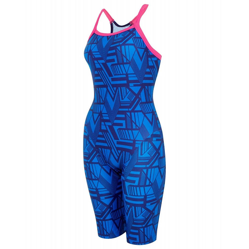 Maru Ladies Swimwear - Blueprint Pacer Legsuit - Blue