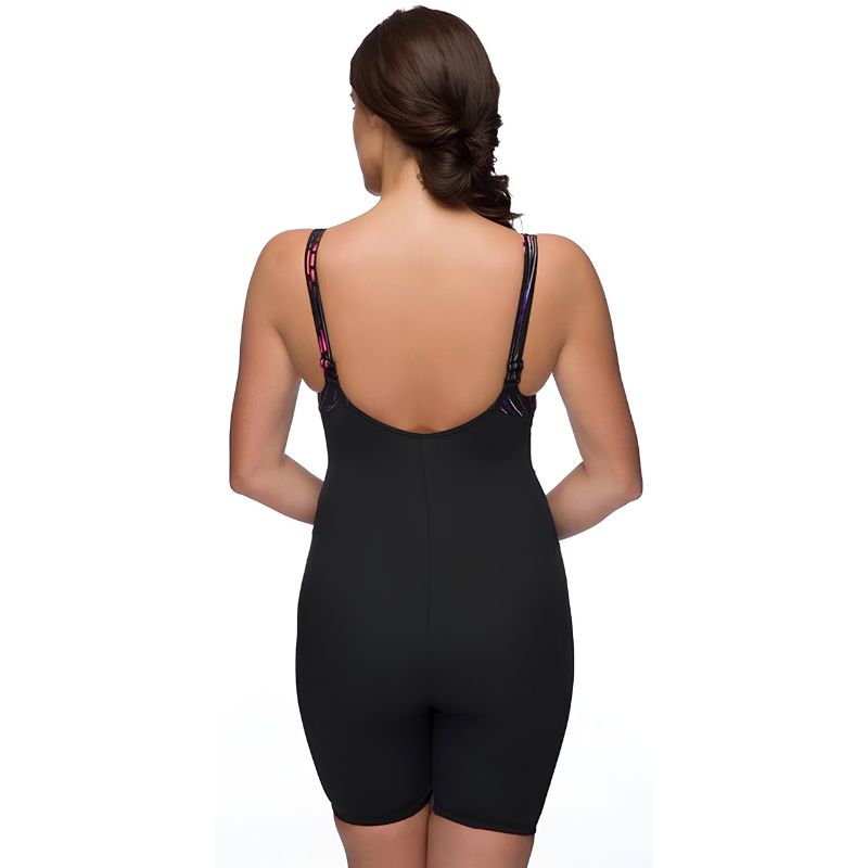 Maru - Cascade Pacer Panel Ladies Legsuit - Black/Coral