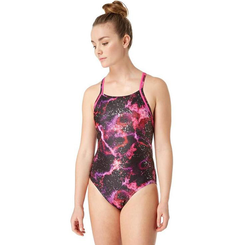Maru - Constellation Ace Back Ladies Swimsuit - Pink