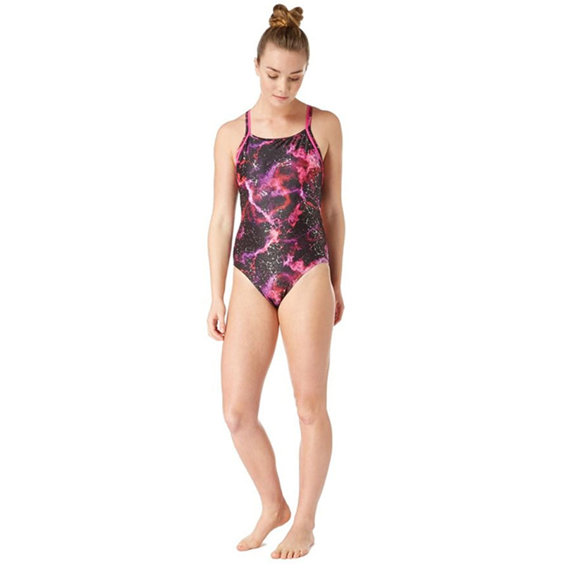 Maru - Constellation Ace Back Ladies Swimsuit - Pink