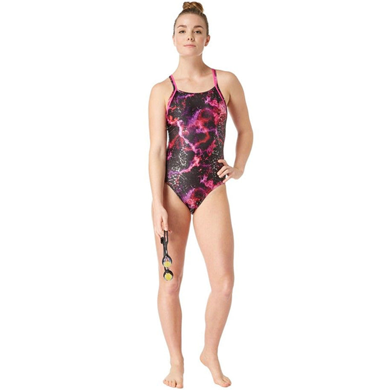 Maru - Constellation Ace Back Ladies Swimsuit - Pink