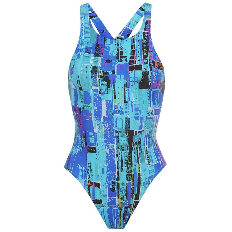 Maru - Eco Zone Back Ladies Swimsuit - Turquoise - Aqua Swim Supplies