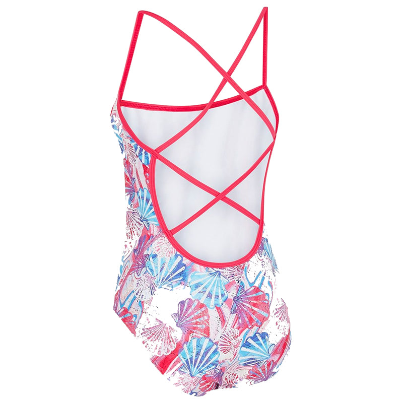 Maru - Fanshell Ecotech Sparkle Jay Back Ladies Swimsuit - Pink/Blue