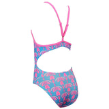Maru - Flutter Pacer Aero Back Girls Swimsuit - Turquoise