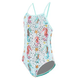 Maru - Bubbles Ecotech Sparkle Fly Back Girls Swimsuit - Aqua