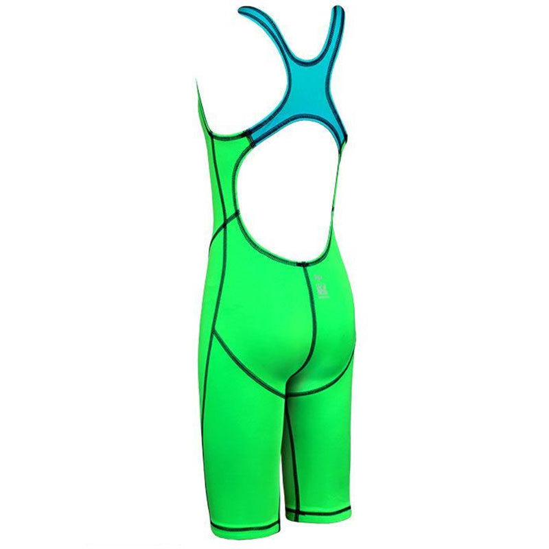 Maru Girls Competition Swimwear - XTS Junior Pro Legs Lime and Turquoise