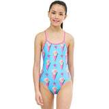 Maru - Gelato Pacer Fly Back Girls Swimsuit - Blue/Pink