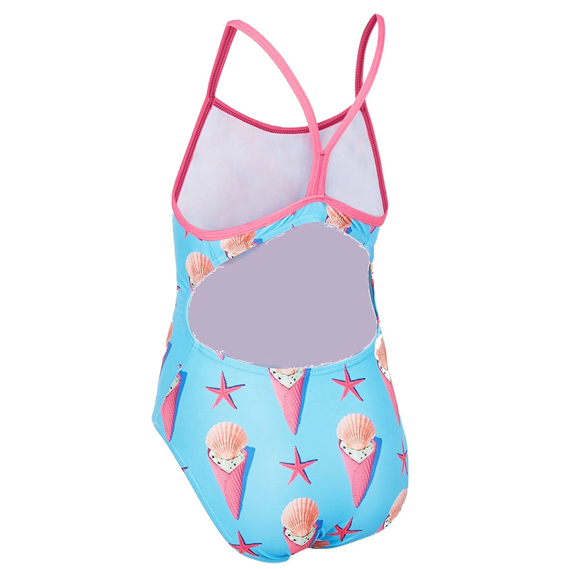 Maru - Gelato Pacer Fly Back Girls Swimsuit - Blue/Pink
