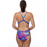 Maru - Sherbet Pacer Splish Back Ladies Swimsuit - Blue/Pink