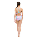 Maru - Seyshelles Ecotech Sparkle Fly Back Girls Swimsuit - Pink/Aqua