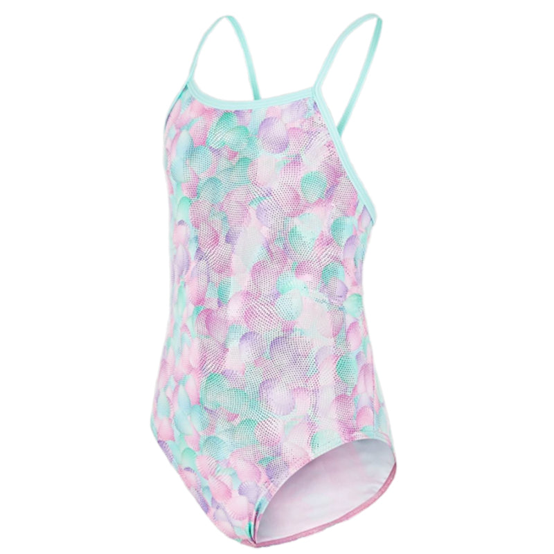 Maru - Seyshelles Ecotech Sparkle Fly Back Girls Swimsuit - Pink/Aqua