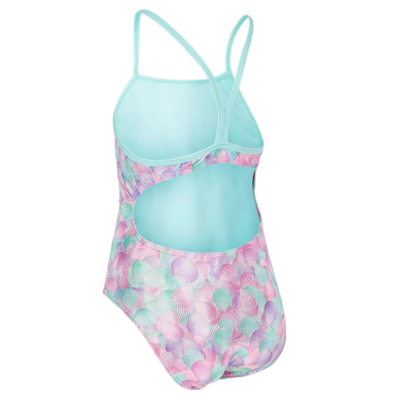 Maru - Seyshelles Ecotech Sparkle Fly Back Girls Swimsuit - Pink/Aqua