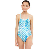 Maru - Shimmer Ecotech Sparkle Fly Back Girls Swimsuit - Aqua