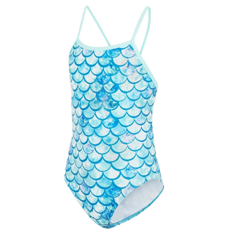 Maru - Shimmer Ecotech Sparkle Fly Back Girls Swimsuit - Aqua