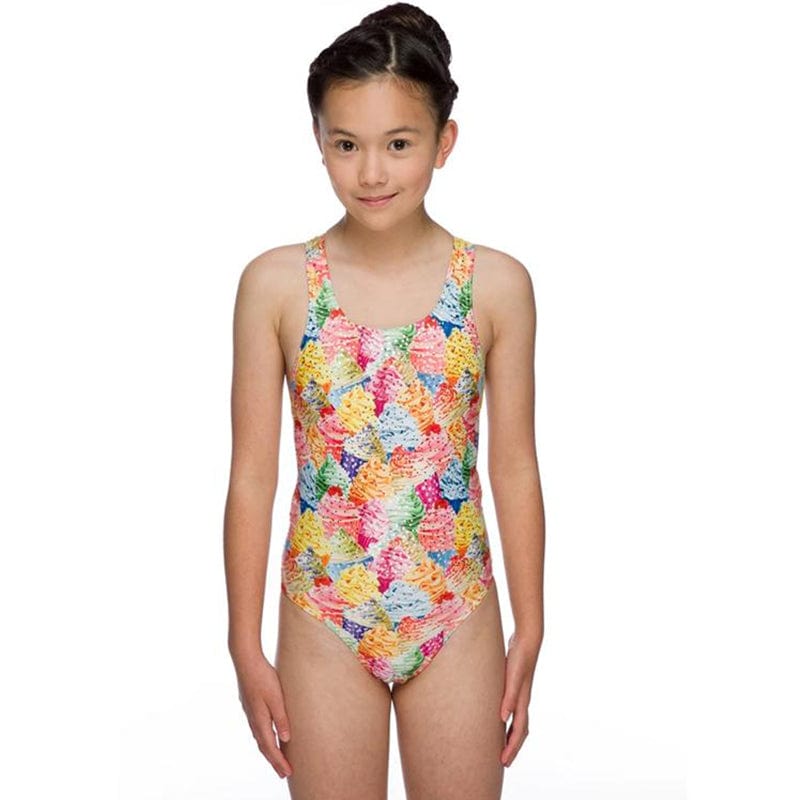 Maru - Cup Cakes Sparkle Rave Back Girls Swimsuit